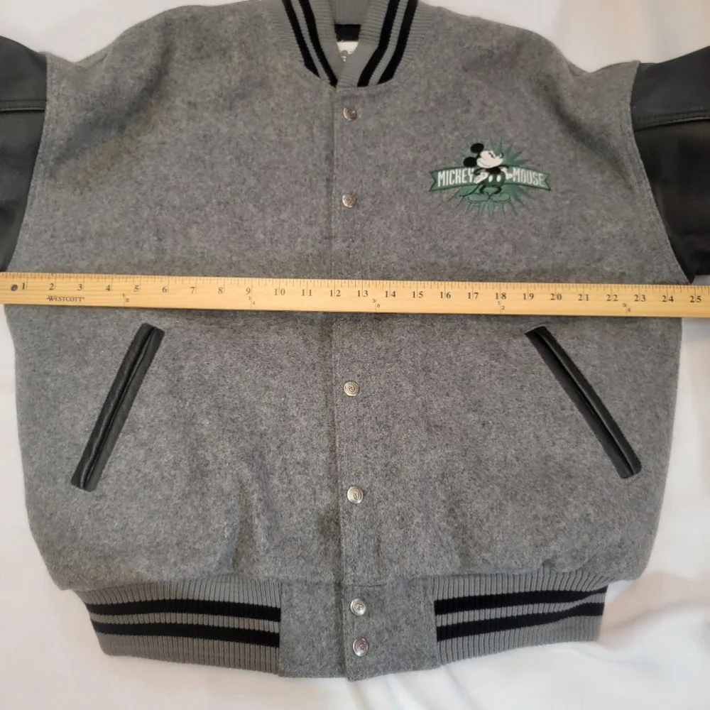 DISNEY Vintage 90's Mickey Varsity Letterman Jacket -M - Picture 10 of 14
